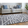 Feizy Mynka 39IBF Transitional Diamond in Gray/Ivory