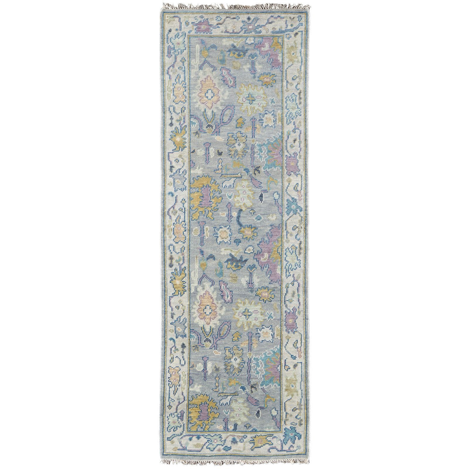 Feizy Karina 6791F Traditional Persian in Gray/Purple/Gold