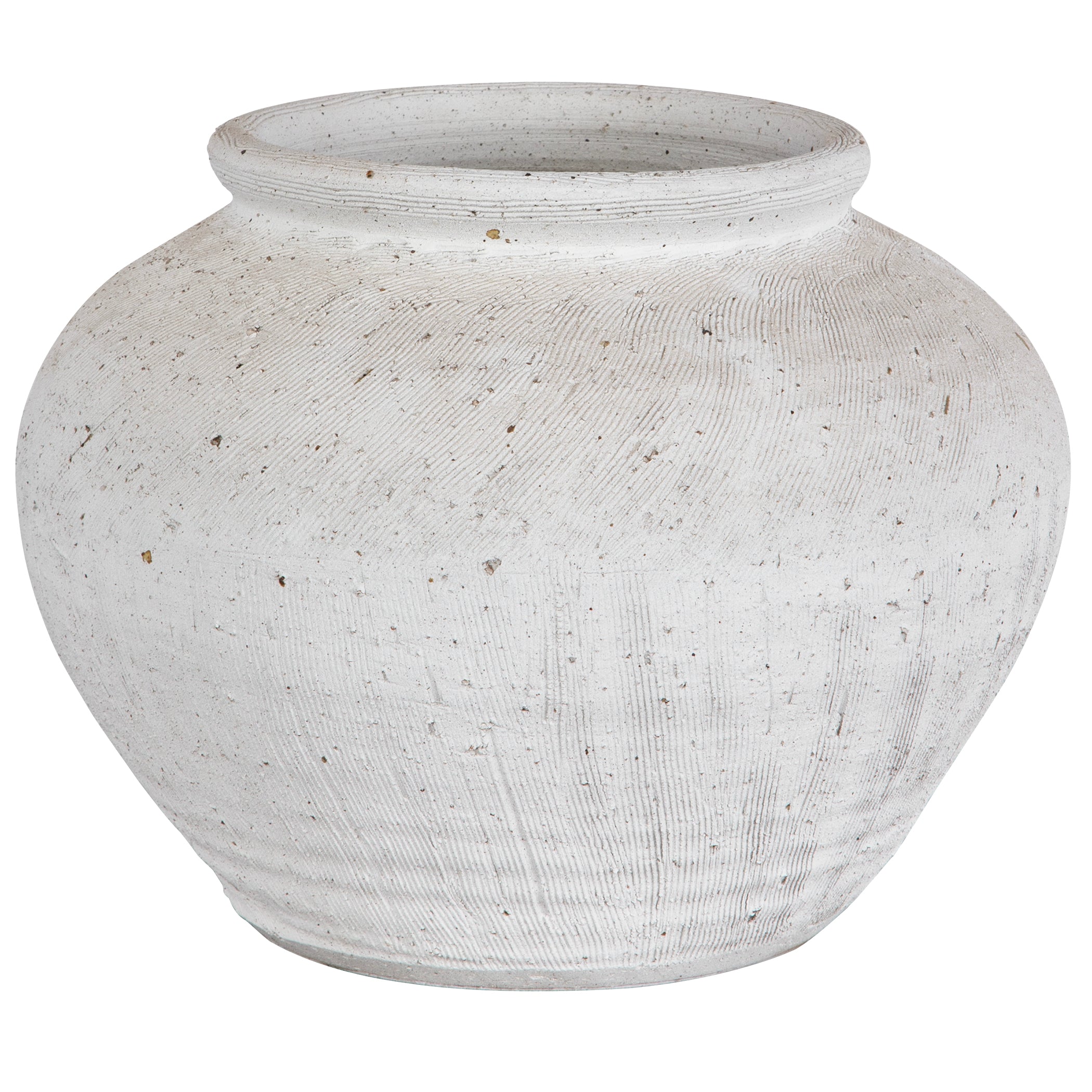 Uttermost Floreana White Vase