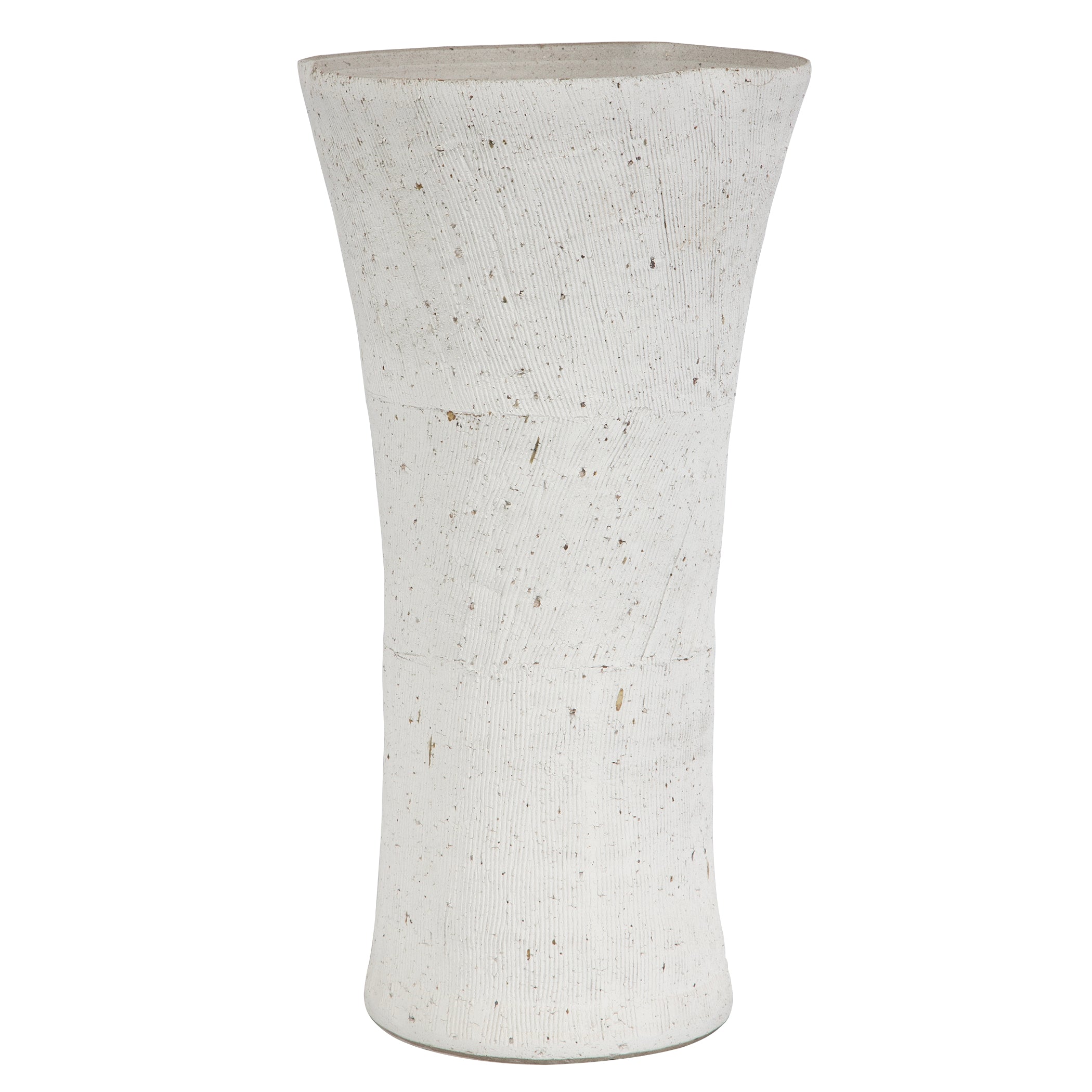 Uttermost Floreana White Vase