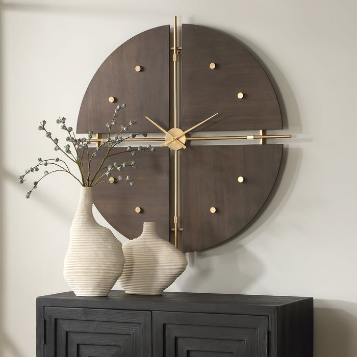 Uttermost Walnut Elegance Wall Clock