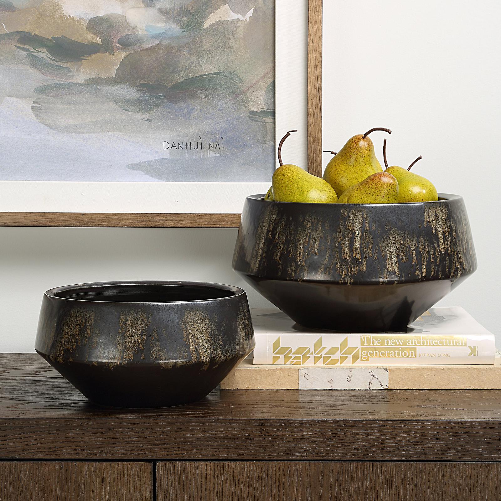 Uttermost Bronze Duo Vases - Set of 2