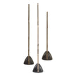 Uttermost Geometric Echoes Bronze Sculptures - Set of 3