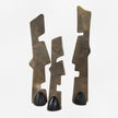 Uttermost Geometric Echoes Bronze Sculptures - Set of 3