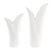 Uttermost Leafscape White Vases - Set of 2