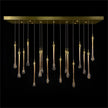 John Richard Luna: Thirty-Light Crystal Drop Chandelier