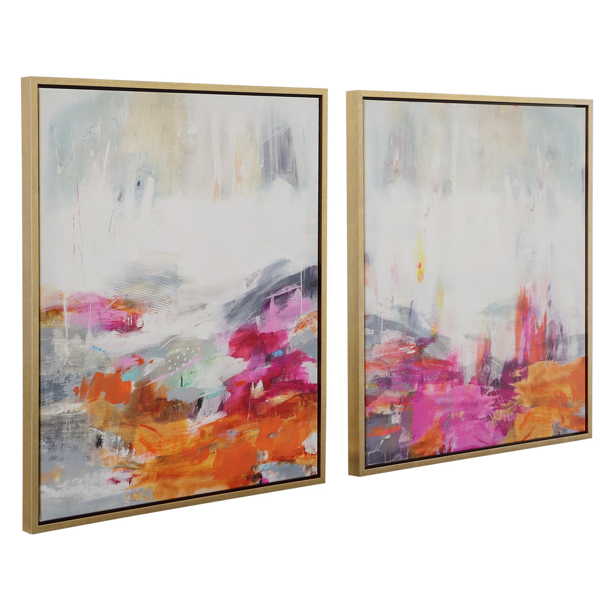 Uttermost Color Theory Framed Abstract Art - Set of 2