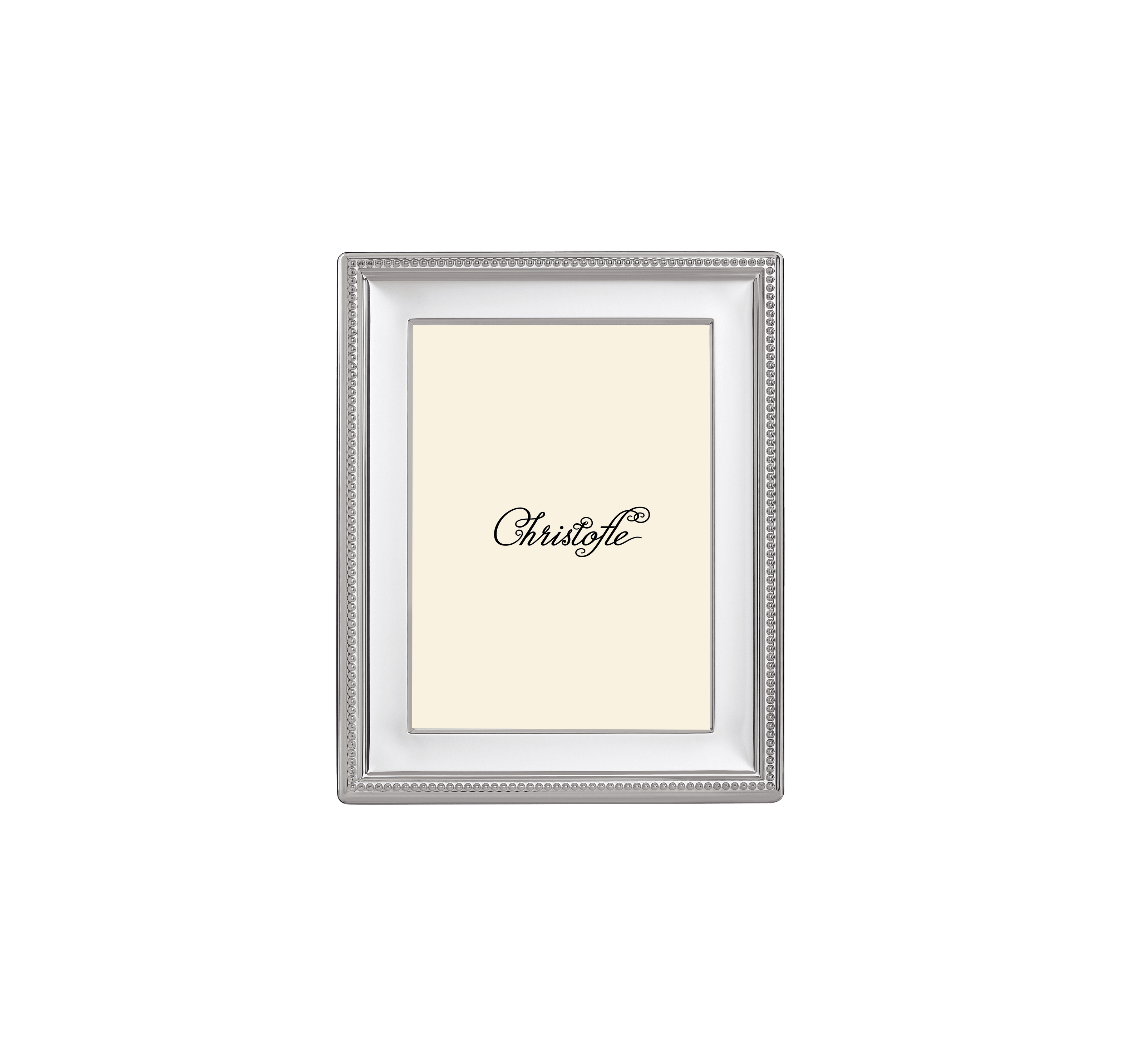 Christofle Perles Silver-Plated 5' x 7' Picture Frame