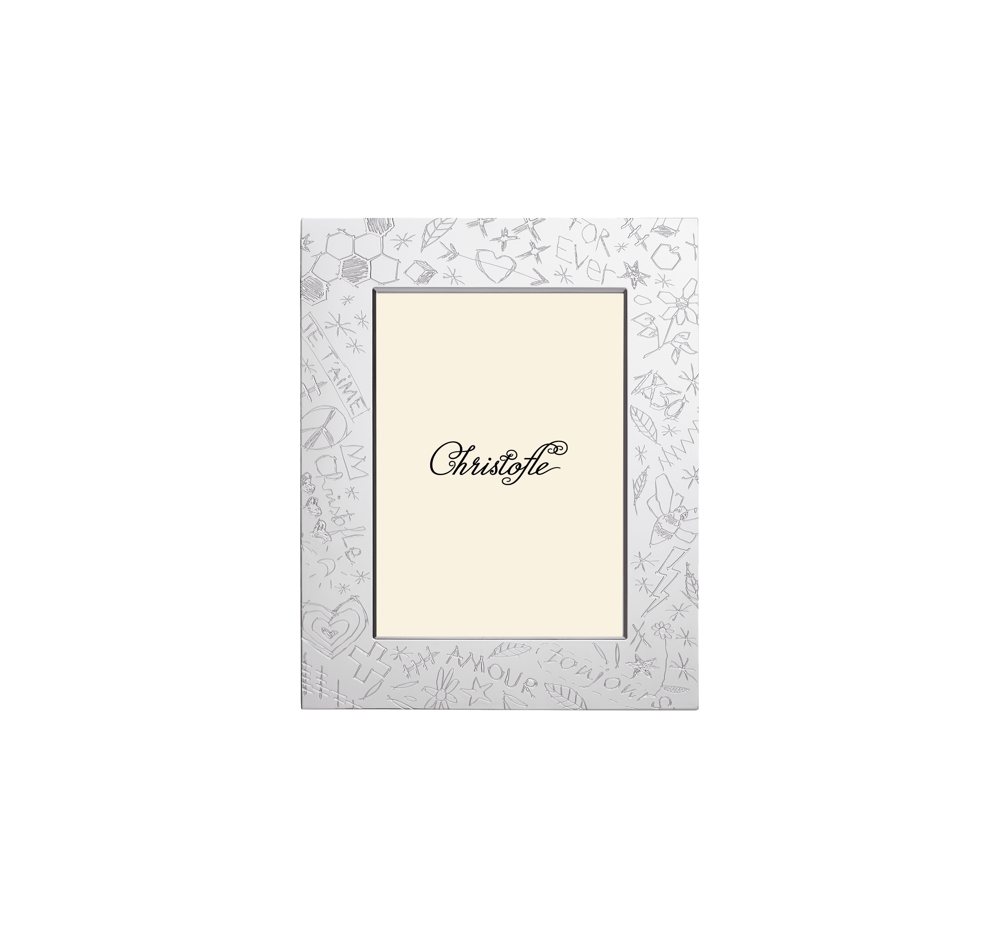 Christofle Graffiti Silver-Plated 5' x 7' Picture Frame
