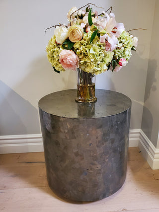 Bernhardt Interiors Pyrite Drum Table Floor Sample