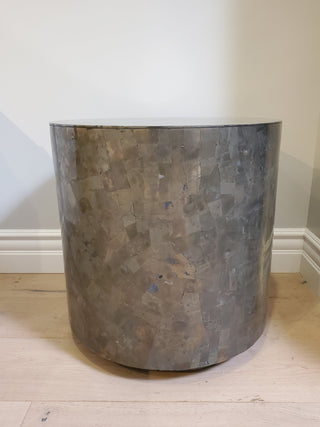 Bernhardt Interiors Pyrite Drum Table Floor Sample