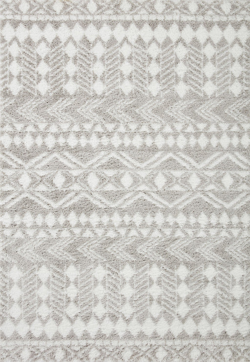 Loloi II Bliss Shag BLS-05 Grey / White Rug