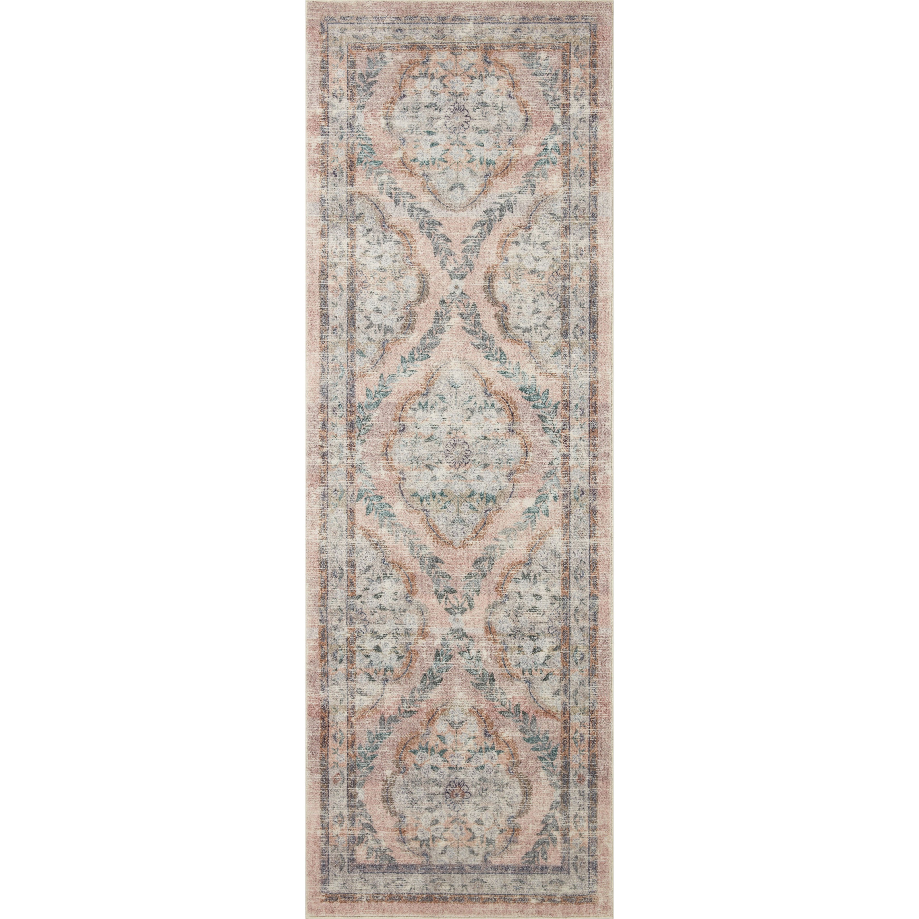 Rifle Paper Courtyard COU-02 Rug Blush