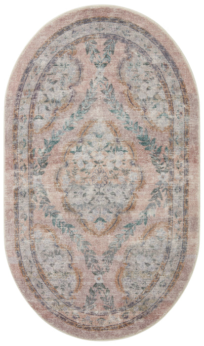 Rifle Paper Courtyard COU-02 Rug Blush