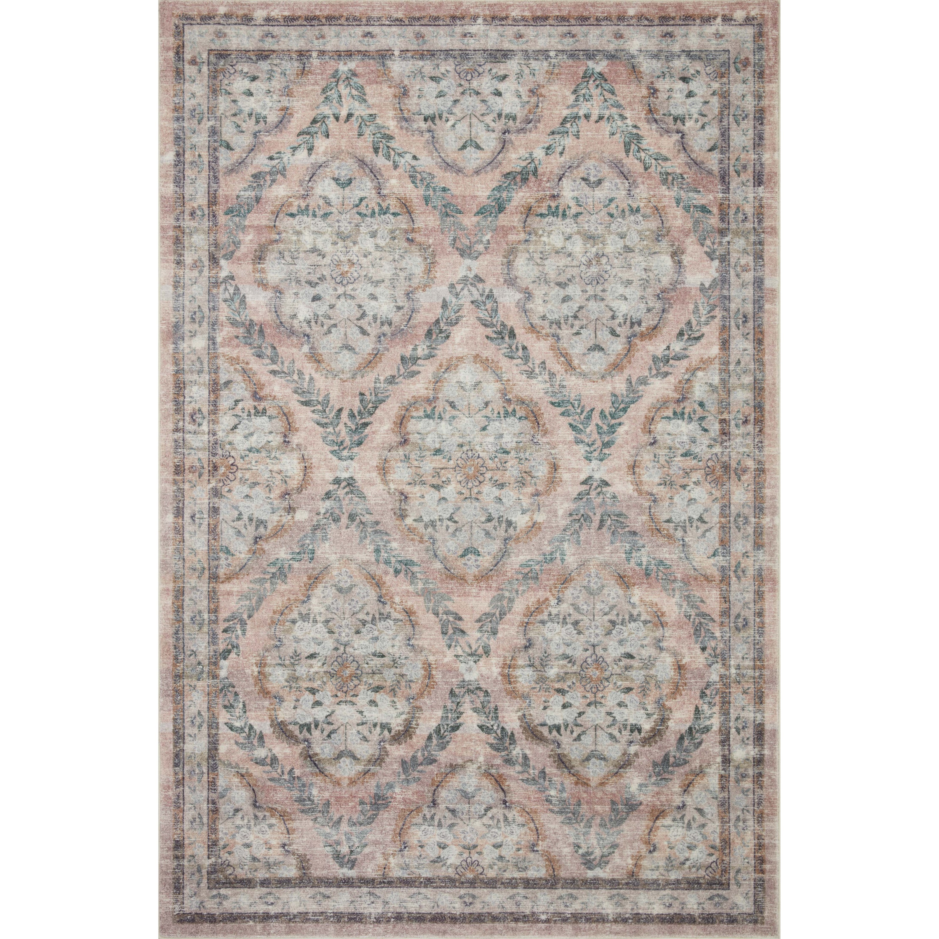 Rifle Paper Courtyard COU-02 Rug Blush