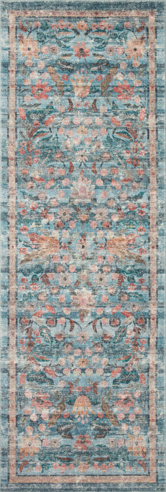 Rifle Paper Courtyard COU-03 Rug Blue