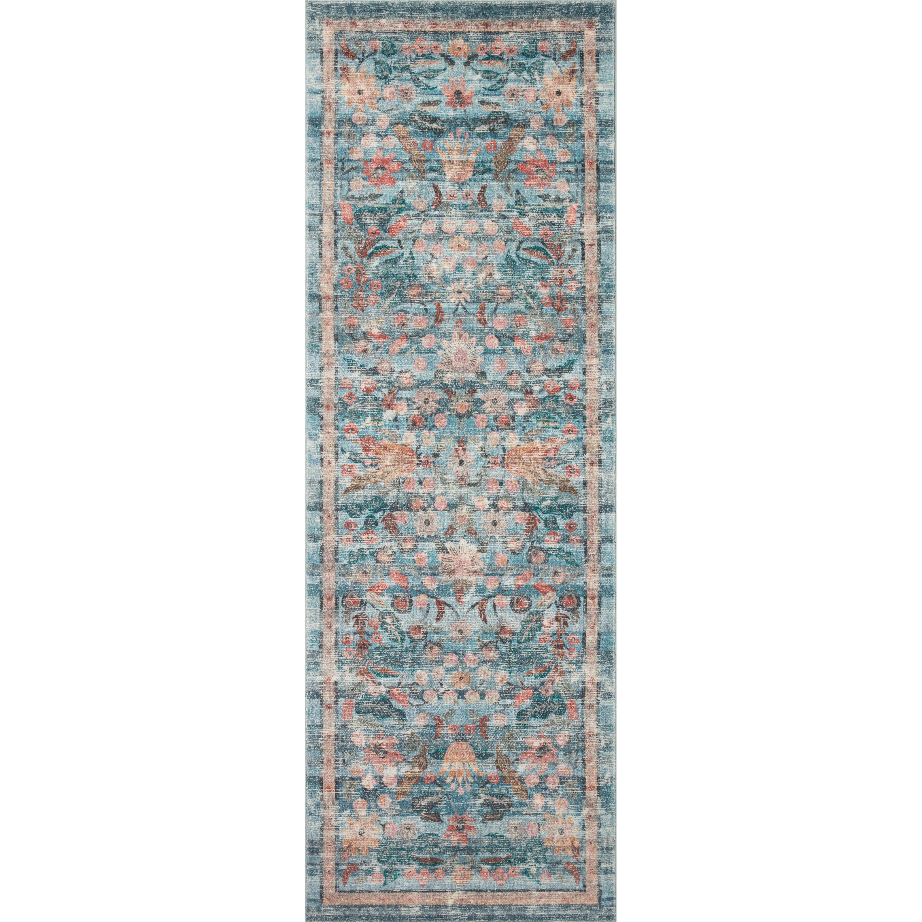 Rifle Paper Courtyard COU-03 Rug Blue