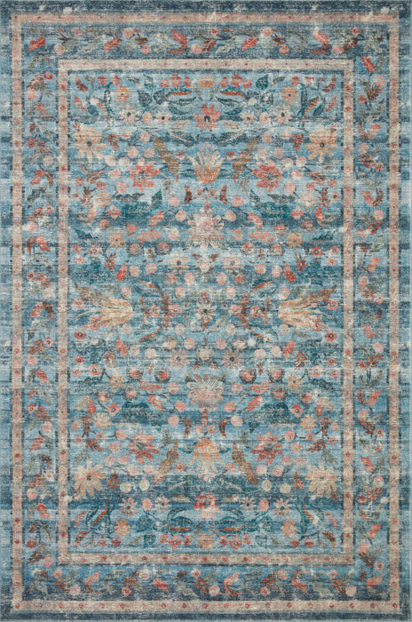 Rifle Paper Courtyard COU-03 Rug Blue