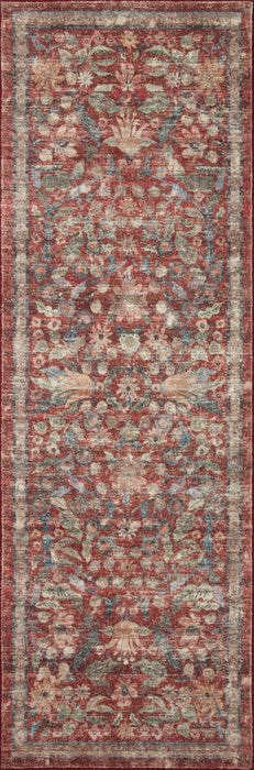 Rifle Paper Courtyard COU-03 Rug Crimson