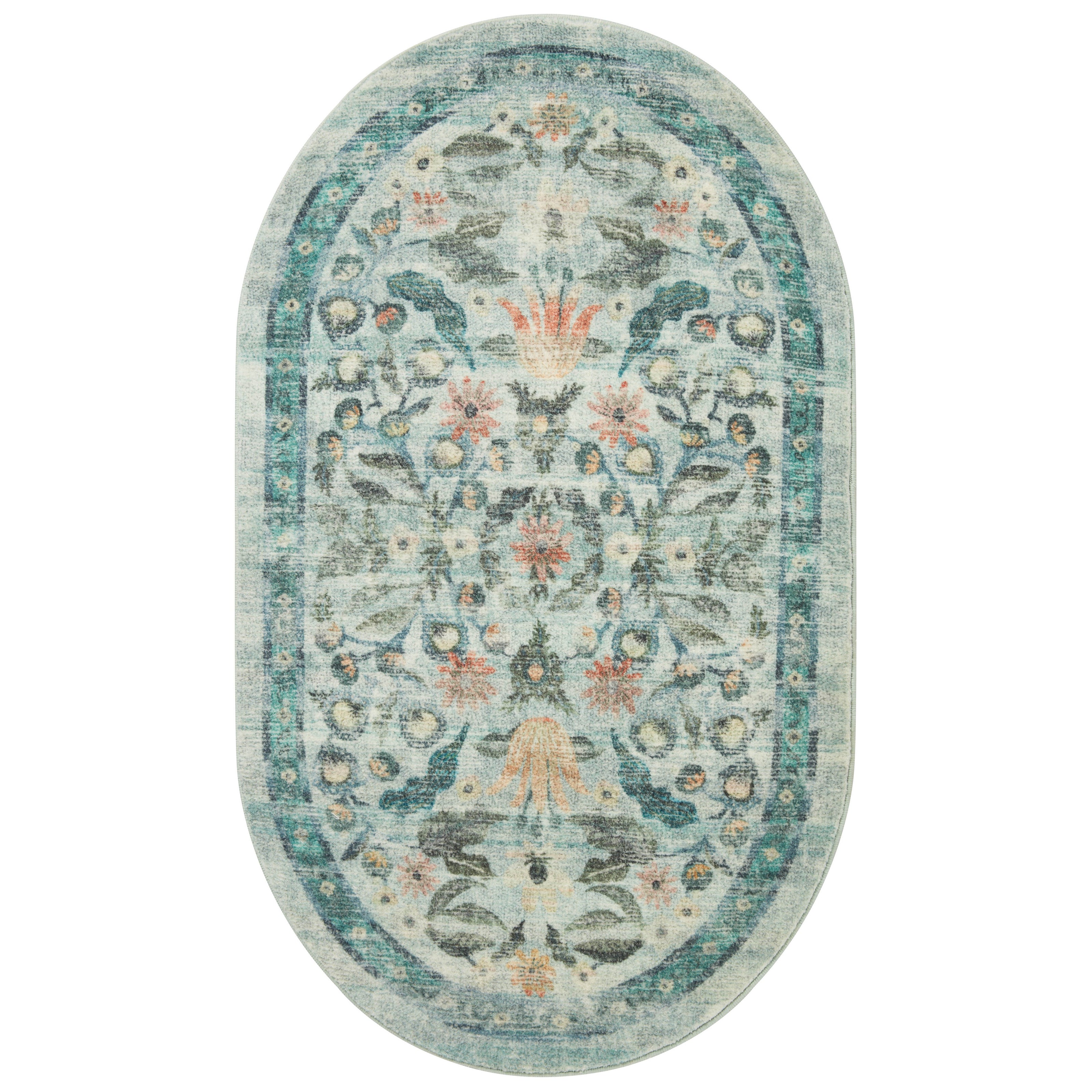 Rifle Paper Courtyard COU-03 Rug Sage