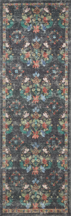 Rifle Paper Courtyard COU-04 Rug Charcoal