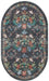 Rifle Paper Courtyard COU-04 Rug Charcoal