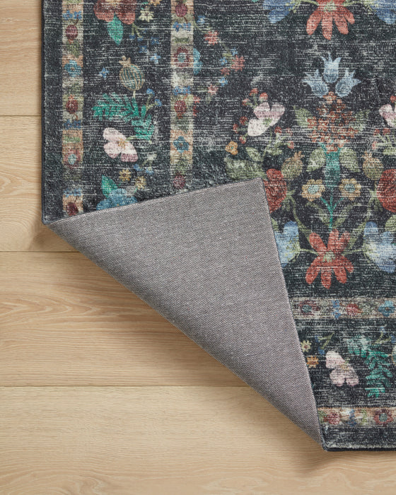 Rifle Paper Courtyard COU-04 Rug Charcoal