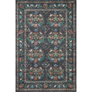 Rifle Paper Courtyard COU-04 Rug Charcoal