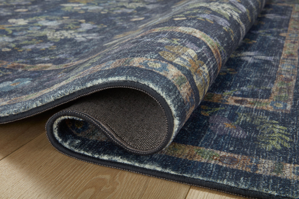 Rifle Paper Courtyard COU-04 Rug Navy