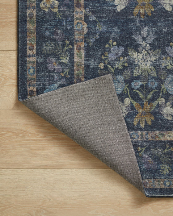 Rifle Paper Courtyard COU-04 Rug Navy