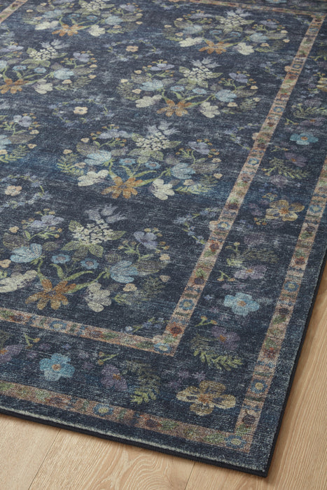 Rifle Paper Courtyard COU-04 Rug Navy