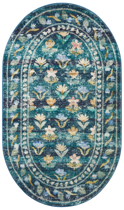 Rifle Paper Courtyard COU-05 Rug Emerald