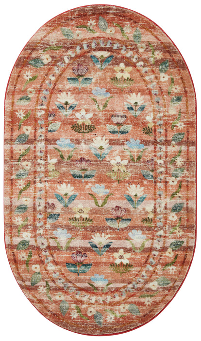 Rifle Paper Courtyard COU-05 Rug Terracotta