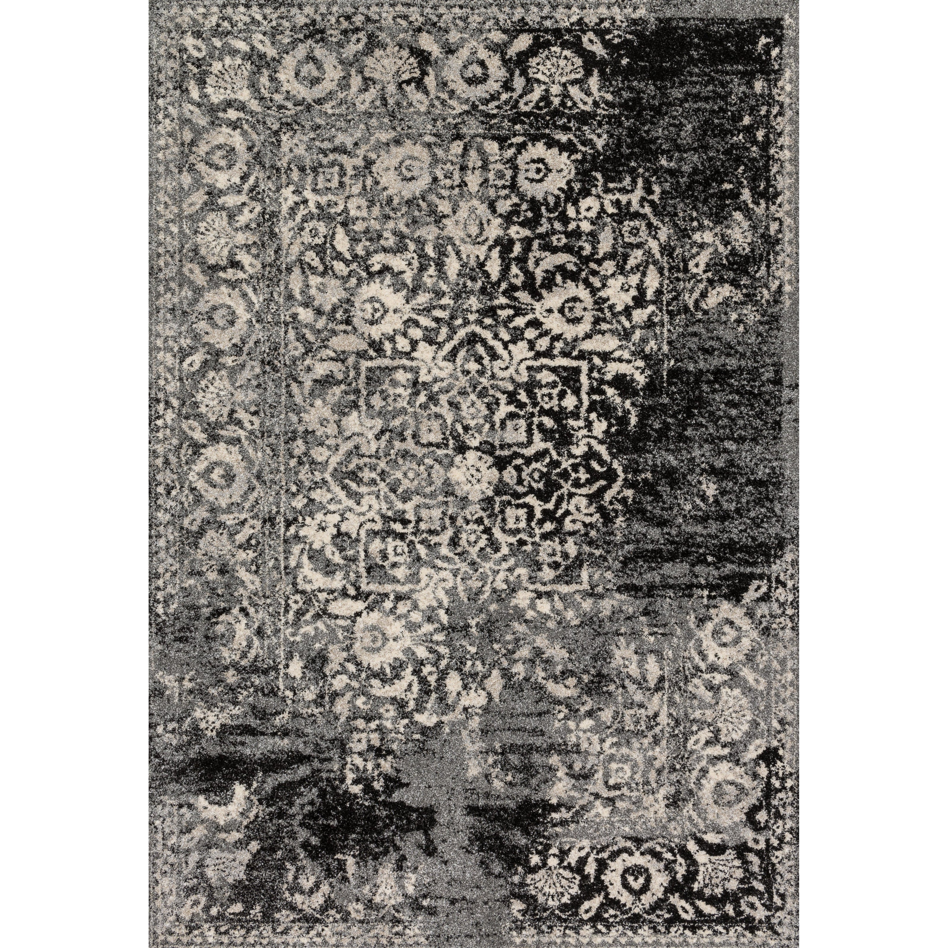 Loloi Emory EB-01 lack / Ivory Rug