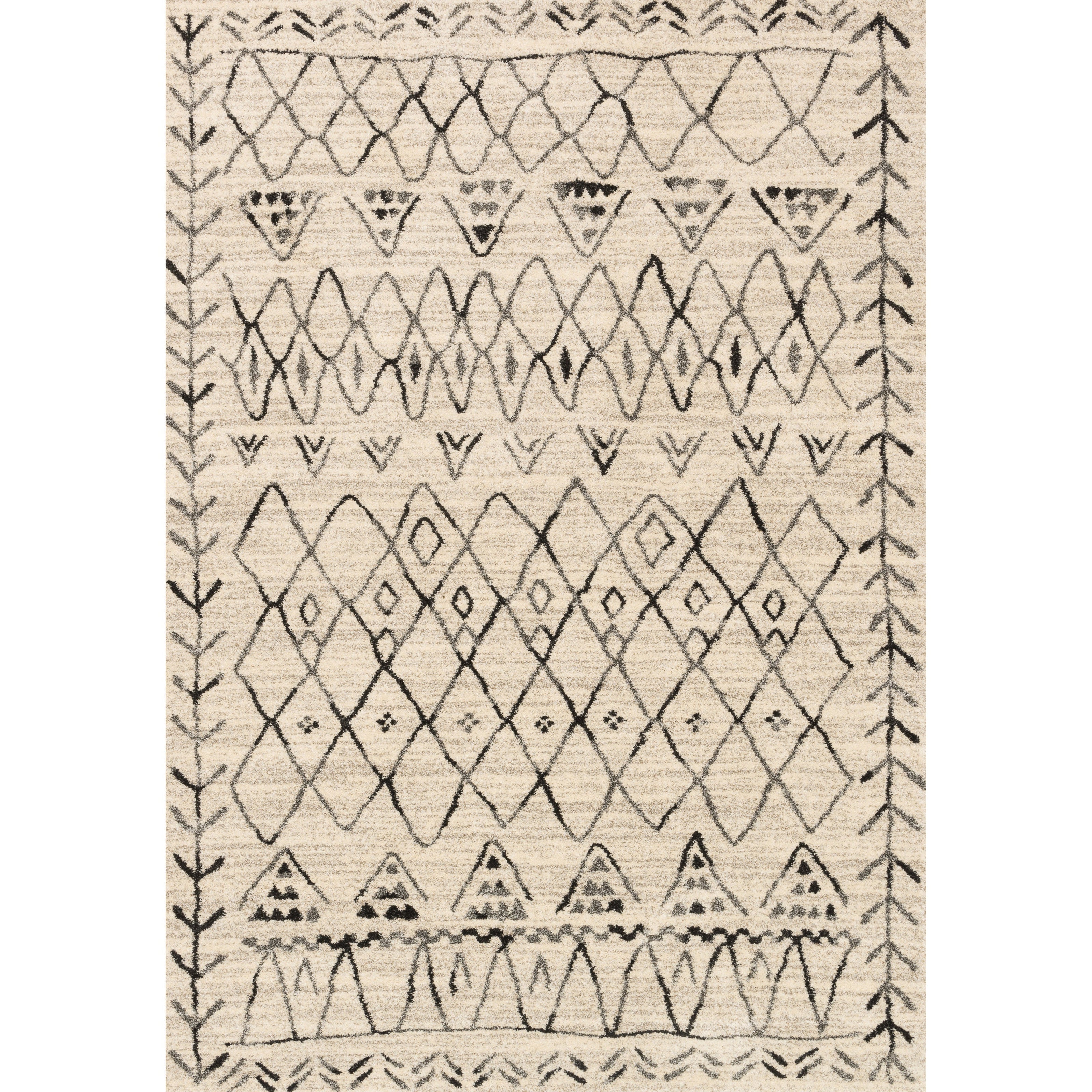 Loloi Emory EB-09 Heather Gray / Black Rug