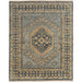 Feizy Fillmore 6941F Transitional Medallion Rug in Blue/Gray