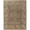 Feizy Fillmore 6943F Traditional Diamond Rug in Brown/Gray