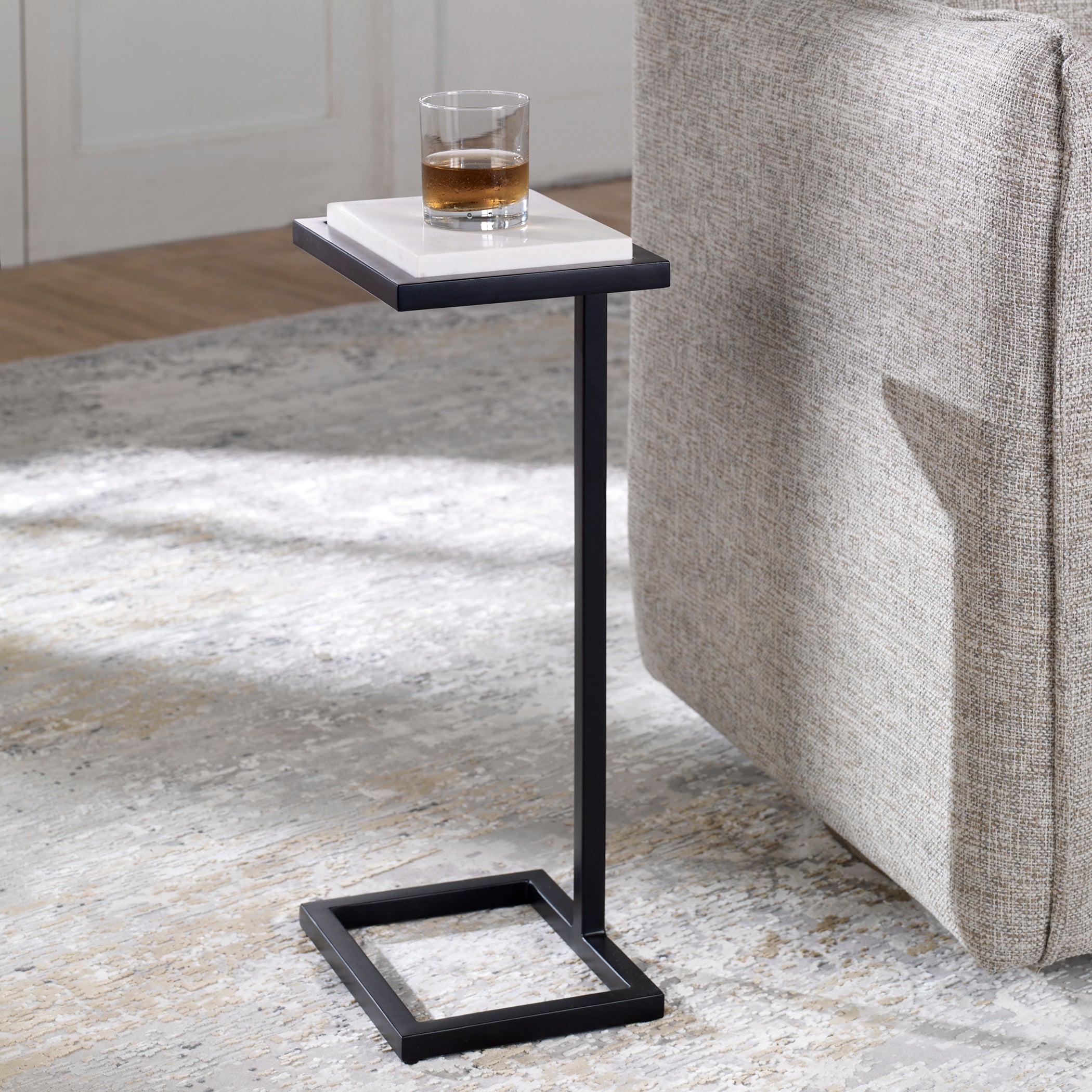 Modern Accents Honed Marble Top Martini Table