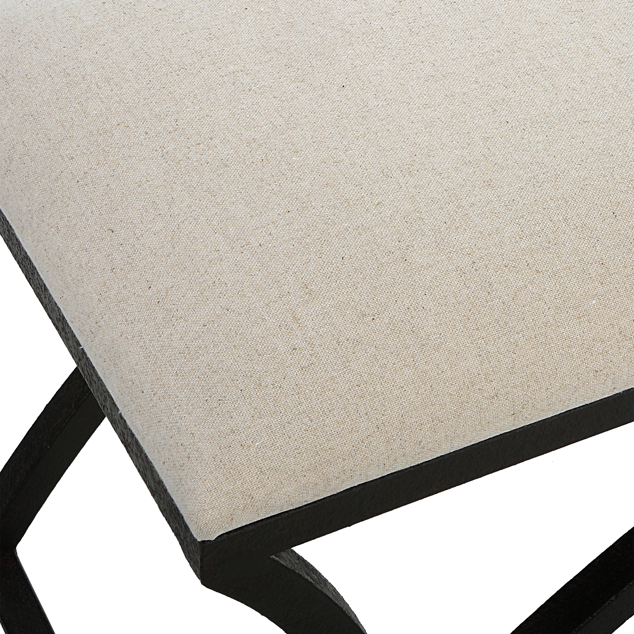 Modern Accents Upholstered Textured Arched Frame Bench