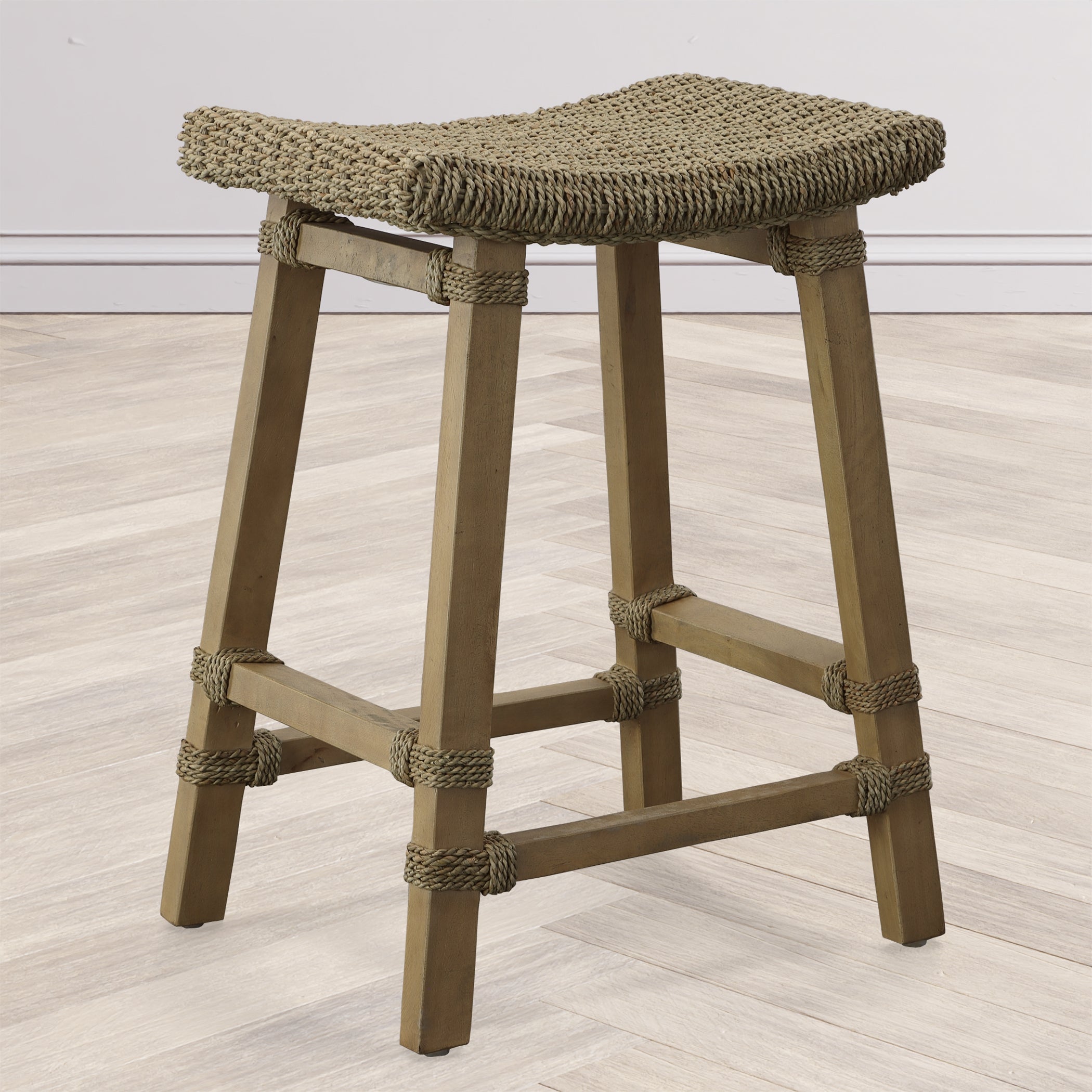 Uttermost Everglade Sea Grass Counter Stool