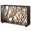 Uttermost Teak Maze Console Table