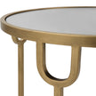 Modern Accents Two-Tiered Mirror Top Side Table