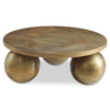 Uttermost Triplet Antique Brass Coffee Table