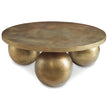 Uttermost Triplet Antique Brass Coffee Table