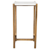 Uttermost Affinity White Marble Accent Table