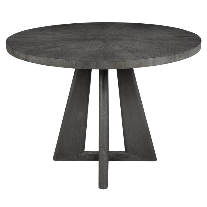 Uttermost Pulsar Round Gray Walnut Dining Table