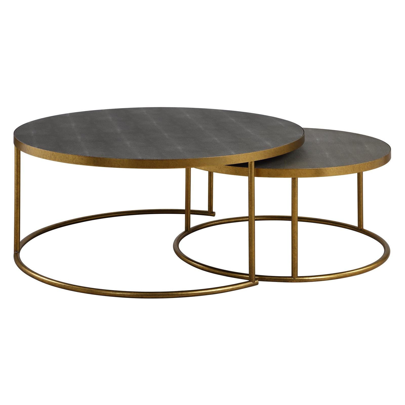 Uttermost Aragon Gray Nesting Cfee Tables - Set of 2