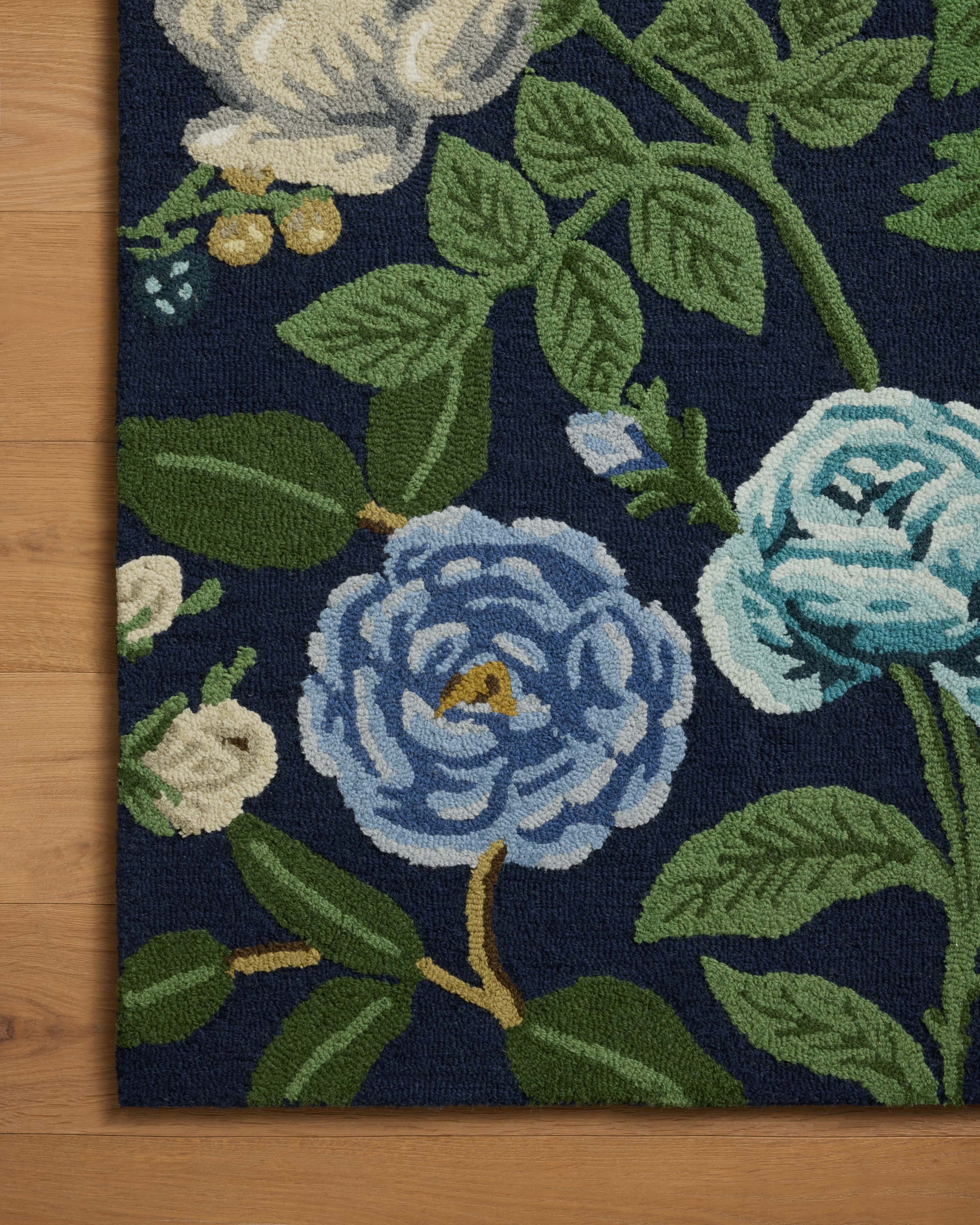Rifle Paper Highgrove HIG-02 Rug Navy