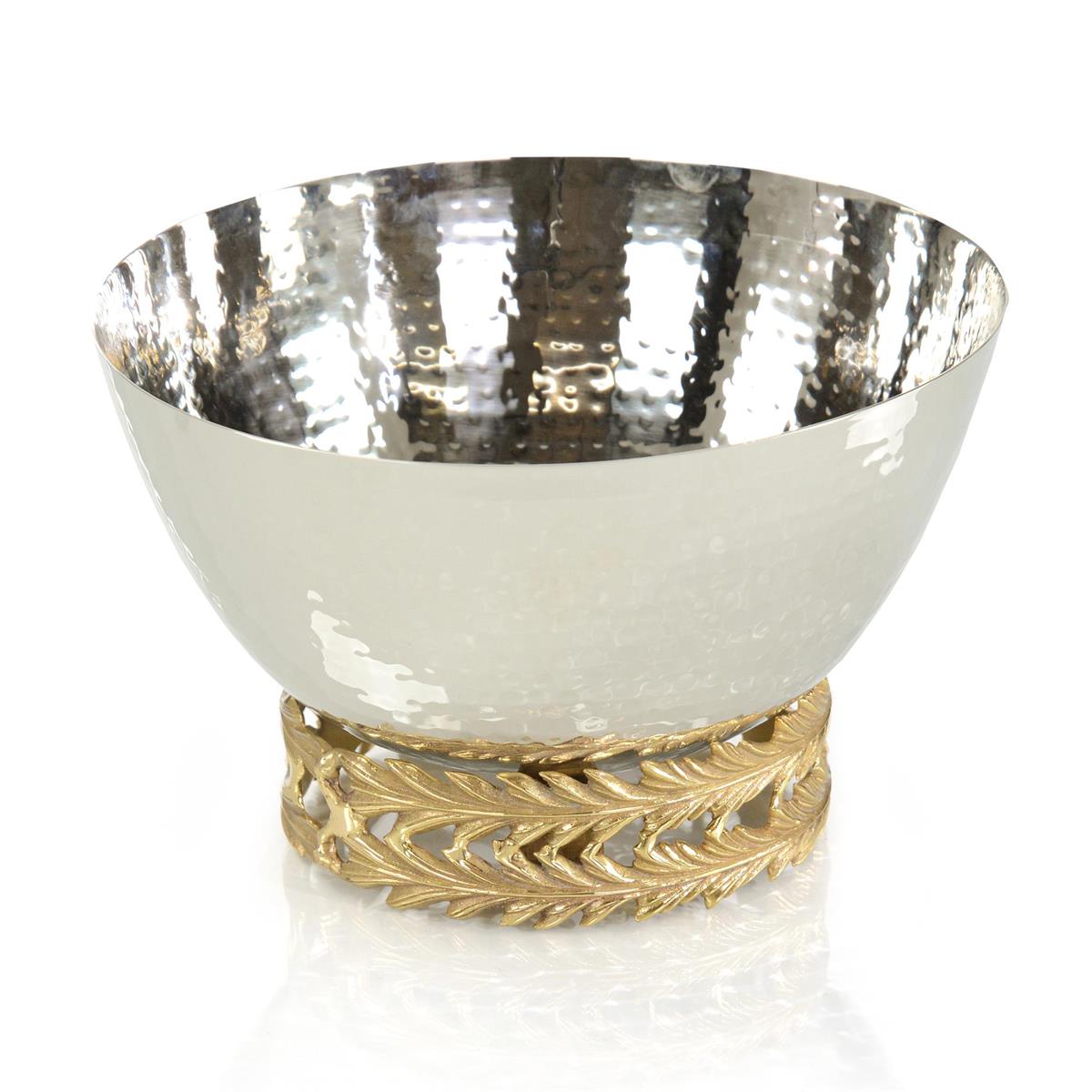 John Richard Feathered Polished Silver Bowl