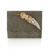 John Richard Feathered Vegan Snakeskin Box